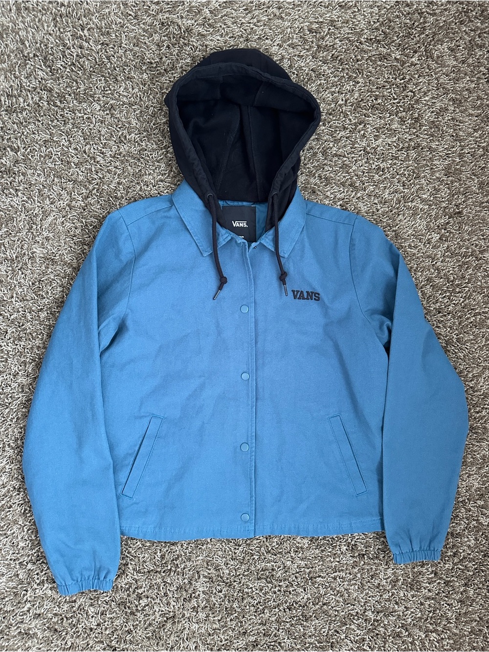 Women’s Vans Blue Canvas Tripp Jacket Size M